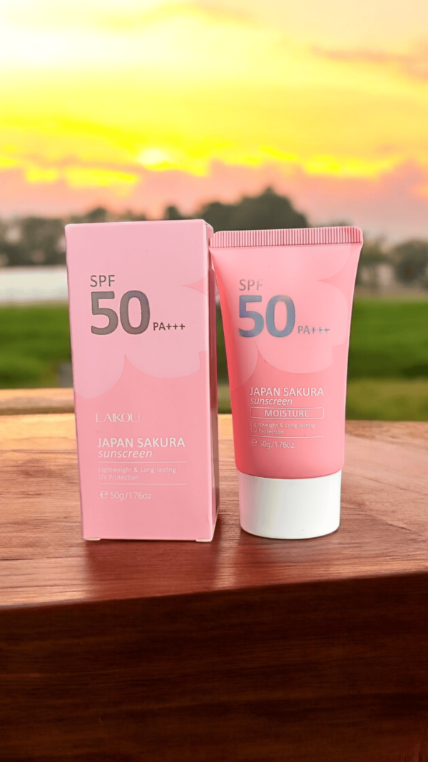 Japan Sakura Sunscreen SPF 50 PA+++ - Protect Your Skin with Natural Beauty